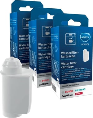 Wasserfilter Brita Intenza für Kaffeevollautomat Bosch Siemens 17008836 3er-Pack, Kalkschutz