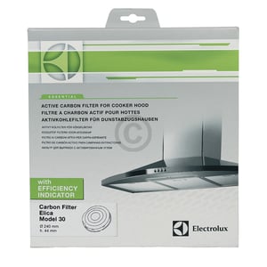 Kohlefilter Ø 241mm, OT! Electrolux 902979375 AEG, Electrolux, Juno, Zanussi