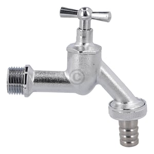 Auslaufventil 1/2" mit 3/4" Schlauchanschluss BLUPARTS für Waschmaschine