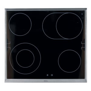 Glaskeramikplatte AEG 555112116/2 für Kochfeld Herd 5613013118