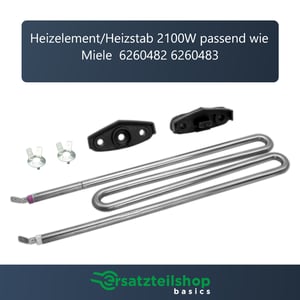 Heizelement 2100W 230V, AT! passend für Miele 6260482 6260483 6260485