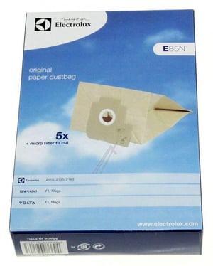 Staubsaugerbeutel für Staubsauger AEG 9001959668 E85N 5er Pack