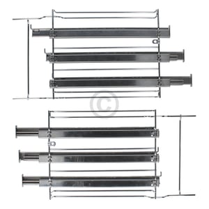 Haltegitterset mit Teleskopauszug 3-fach für Backbleche Rost gorenje AC057 471093 in Superior Backofen