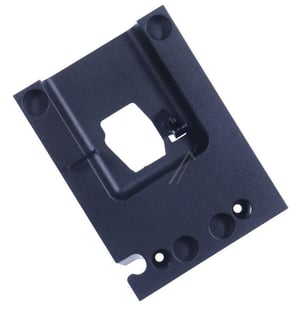 Auslaufträger-Gehäuse Vorderteil für Kaffeemaschine Bosch Siemens 12043824 vormontiert, Magnete, schwarz.