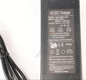 Ladegerät 42V 2A mit EU/US AC-Ladekabel Argento ACTIVEBIKE ARMO210001 für E-Scooter