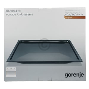 Backblech gorenje 334774 406x360x15mm AC037 emailliert für Backofen