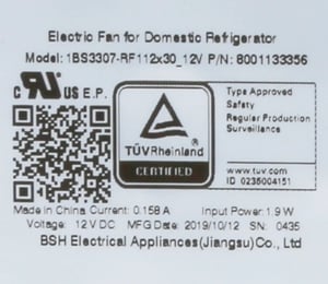 Lüfter für Bosch-Dunstabzugshaube 12031108 Hochleistung