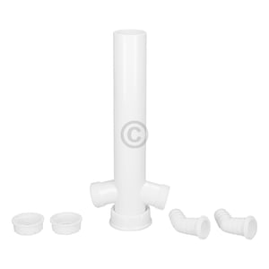 Verstellrohr 1 1/2"x40mmØ mit 2 Geräteanschlüssen für Spülbeckensiphon 98837148
