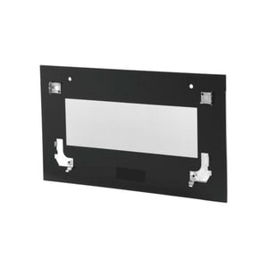 Frontglasscheibe schwarz, geklebt, Edelstahl-Applikation,Kompakt, StudioLine, Siemens schwarz, geklebt, Edelstahl-Applikation, 00776181