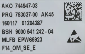 Bedienmodul programmiert 00658517