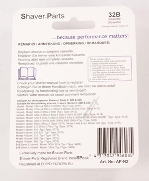 Braun Series 3 32B Scherkopfkassette - Rasierer - Schneideeinheit, Folie