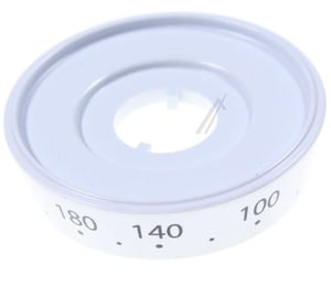 Thermostatknopf mit Grill für Whirlpool Ofen 482000091624 weiß, Kunststoff