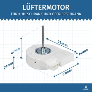 Bluparts Lüftermotor Kühlschrank - passend wie DA31-00020E