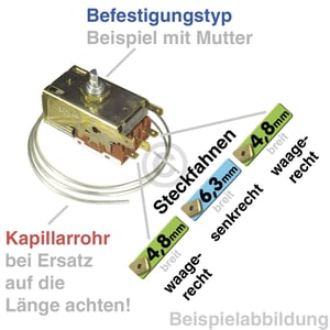 Thermostat Bauknecht 484000008683 Ranco K59-L1102 für Kühlschrank