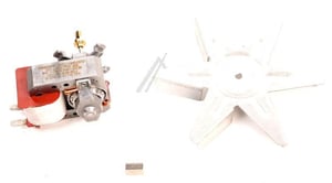 Umluftmotor Lüfter Baugruppe für Ofen Whirlpool Indesit 488000989960 Heißluft Motor Ventilator