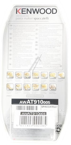 Spaccatelli-Einsatz für Küchenmaschine DeLonghi AWAT910005 Nudelmaschine