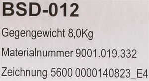 Gewicht 00145722