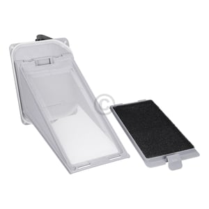 Sockelfilter mit Rahmen für Wärmetauscher wie Whirlpool 481010345281 in Trockner