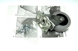 Vorderrad mit Schraube für Nilfisk Staubsauger 1408445500 Rollen, Lenkrolle