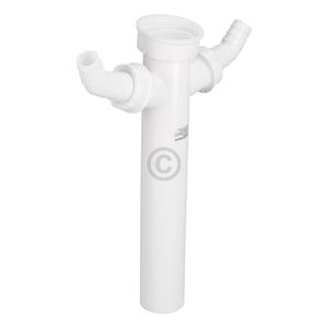 Verstellrohr 1 1/2"x40mmØ mit 2 Geräteanschlüssen für Spülbeckensiphon 98837148
