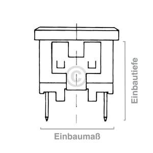 Kontrolllampe grün rechteckig universal für Haushaltsgerät Europart 10004866