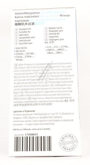 Brita Intenza Wasserfilter für Kaffeevollautomat Bosch/Siemens 17008835 Kalkschutz, Reinheit