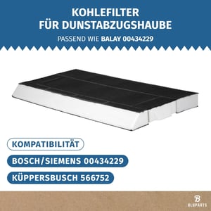 Kohlefilter passend für Neff Z5144X1 00434229 in Dunstabzugshaube 10108219