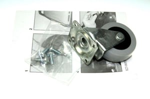 Vorderrad mit Schraube für Nilfisk Staubsauger 1408445500 Rollen, Lenkrolle