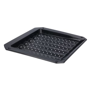 Grillblech Grillschale Ofenblech 380x330mm 30mm hoch emailliert mit Lochung