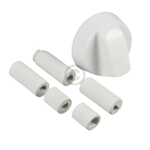 Knebel 43mmØ weiß mit Adaptern Universal für alle Marken