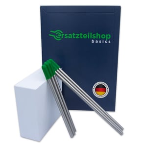 Edelstahl Glashalter für Geschirrspüler mit grünen Kappen - Set Allrounder