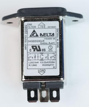 Entstörfilter für Dunstabzugshaube Whirlpool 488000861181 Rauschreduzierung 2x2MH