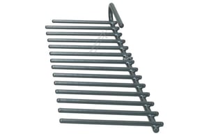 Geschirrkorb Lasche rechts für Geschirrspüler Whirlpool Indesit 488000630895 lang, dunkelgrau