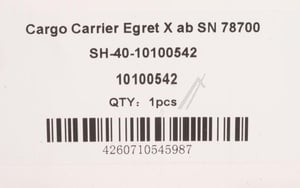 Gepäckträger hinten Cargo Carrier EGRET 10100542 für E-Scooter X XCORE XULTRA