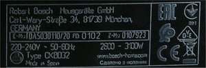 Gehäuse für Bügeleisen Bosch 12013461 Oberteil, Kunststoff