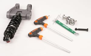 Vorderer Stoßdämpfer Schwarz Komfort Segway-Ninebot AB.06.01.00.0209 für E-Scooter GT1E GT1D