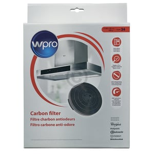 Kohlefilter Ø 255mm Wpro 484000008610 AEG, Electrolux, Juno, Zanussi, Bauknecht,