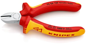 Knipex-Werk Seitenschneider isoliert, 125mm 70 06 125