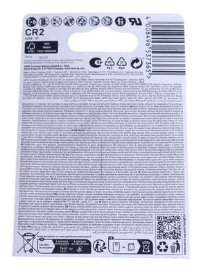 Varta CR2 Lithium-Batterie für Staubsauger 920mAh