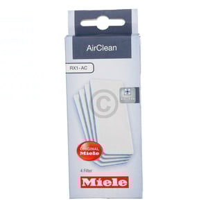 Abluftfiltermatte Miele 9724050 RX1-AC 120x52mm für Saugroboter 4Stk