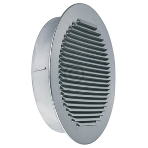 Lüftungsgitter 250erR Metall mit Insektenschutznetz zur Luftführung Wohnraumlüftung