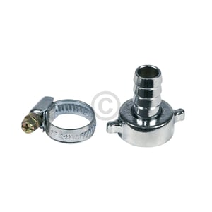 Schlauchverschraubung 3/4"x1/2" chrom u.a. für Gartenschlauch