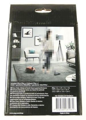 AEF155 VX4 Filterset für Staubsauger AEG 9001688424 Mikro- & Abluftfilter