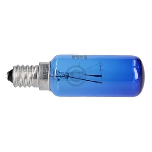 Lampe E14 25W wie SIEMENS 00612235 26mmØ 83mm 230-240V blau für Kühlschrank