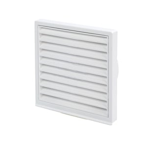 Außengitter 100erR weiß, mit Netz