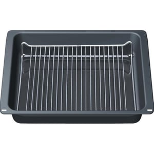 Profi-Pfanne Grau emaillierte Profi-Pfanne mit Rost 00574906