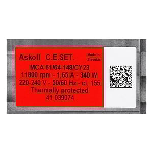 Waschmaschinenmotor Candy/Hoover 41039074 Ø21,5x92 CCW