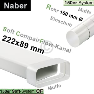 Umlenkstück 150erSCF/150erR Naber mit Schlauch 500mm 4043014