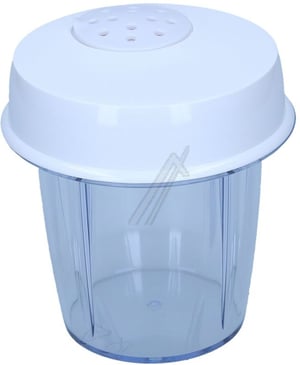 Glasdeckel-Gewürzmühle für Küchenmaschine DeLonghi KW659588 weiß