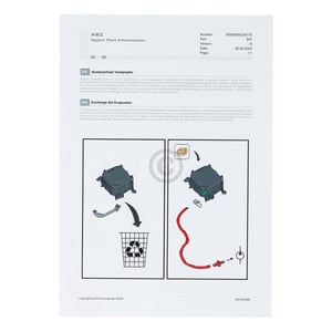 Verdampfer Austauschset, komplett Bosch 12041857 für Herd